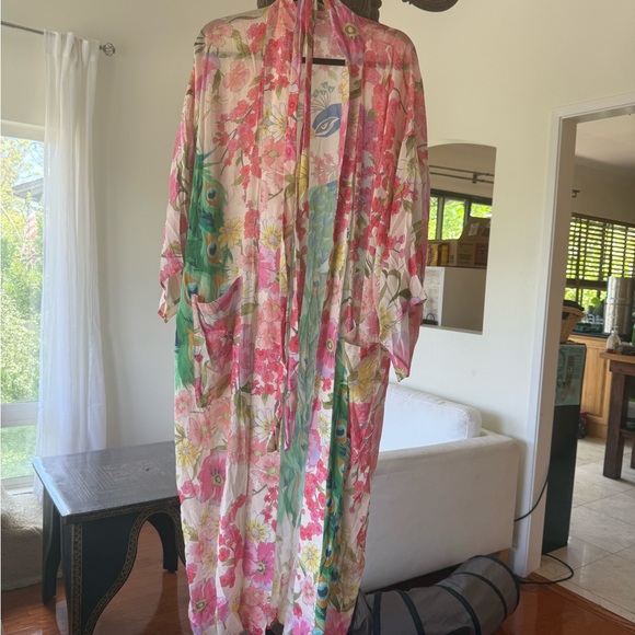Floral Kimono Robe - Picture 2 of 4